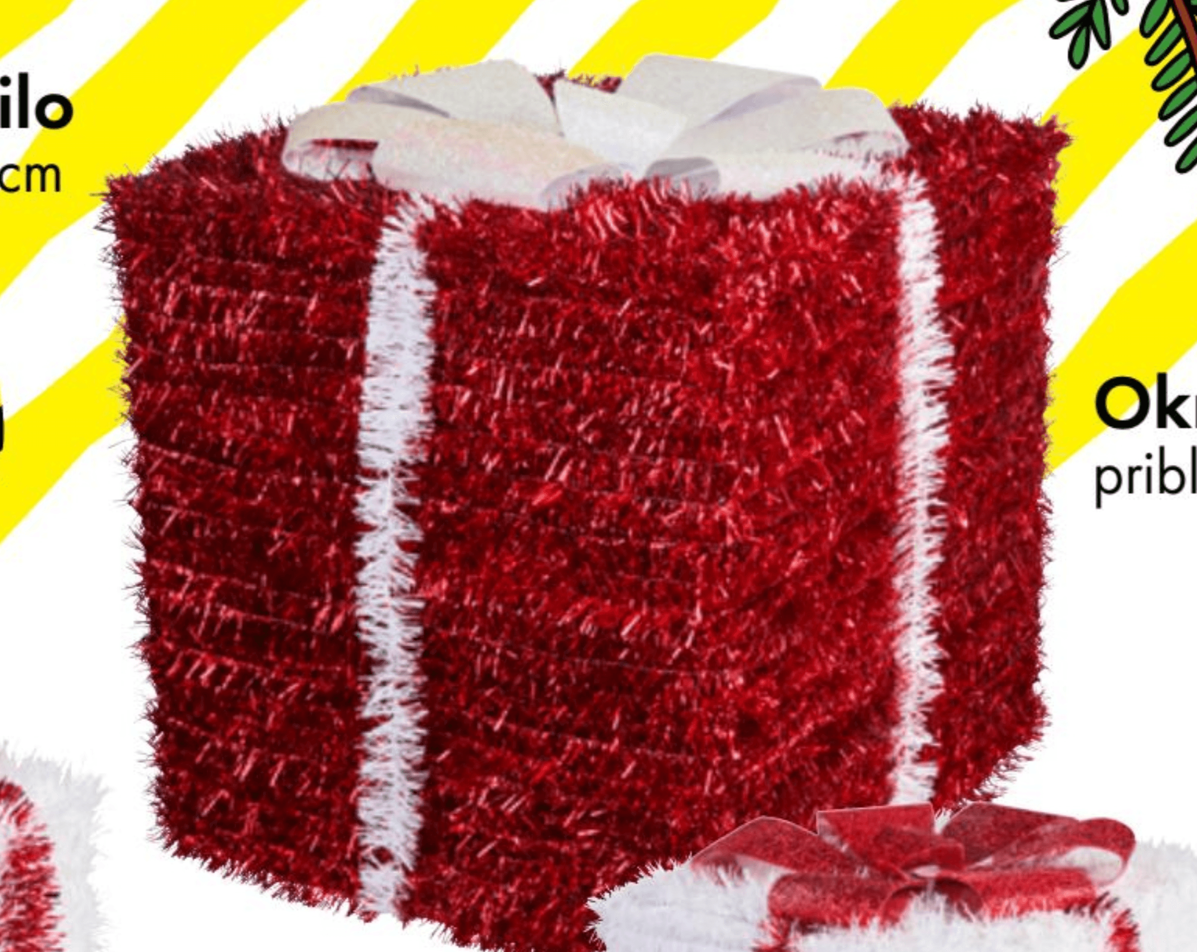 Okrasno darilo pribl. 40x40x40 cm