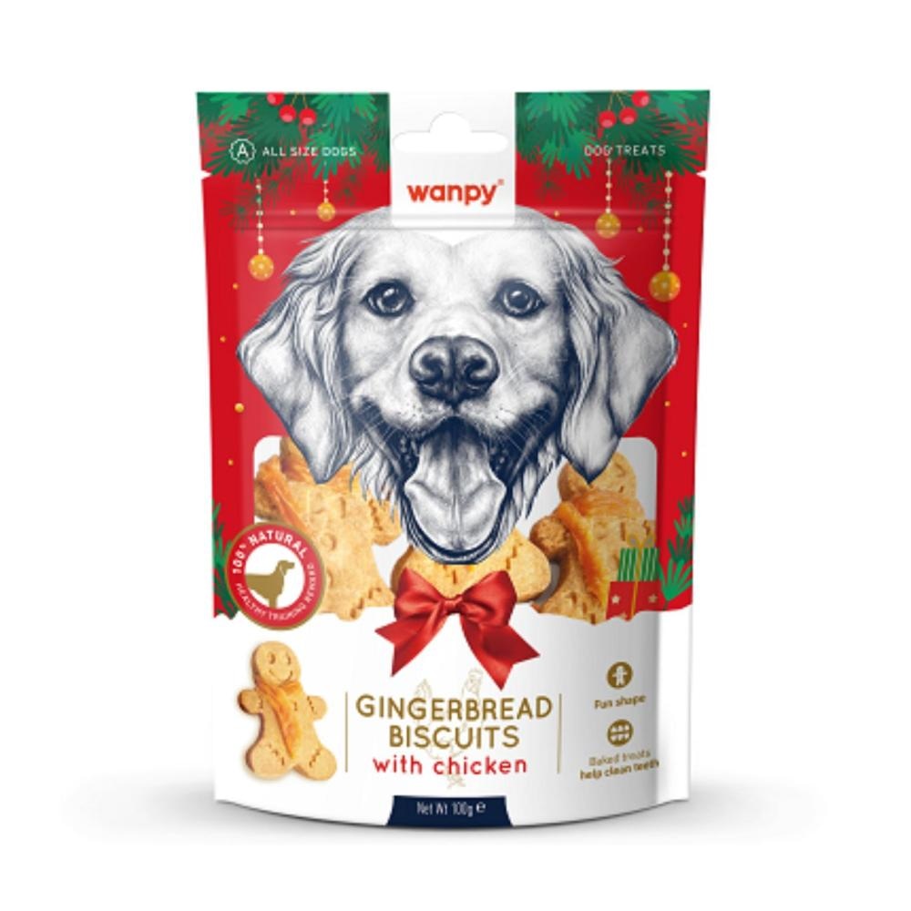 Božični priboljški za pse Wanpy 100 g