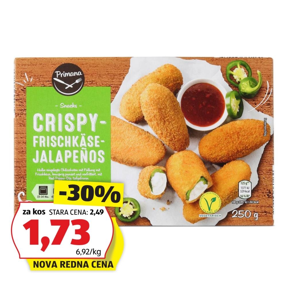 PRIMANA Hrustljavi prigrizek 250 g