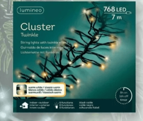 768 LED LUČK CLUSTER 7 m