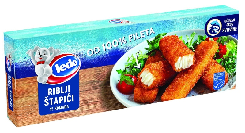 Panirane ribje palčke file Ledo 450 g - Akcija v trgovini Mercator