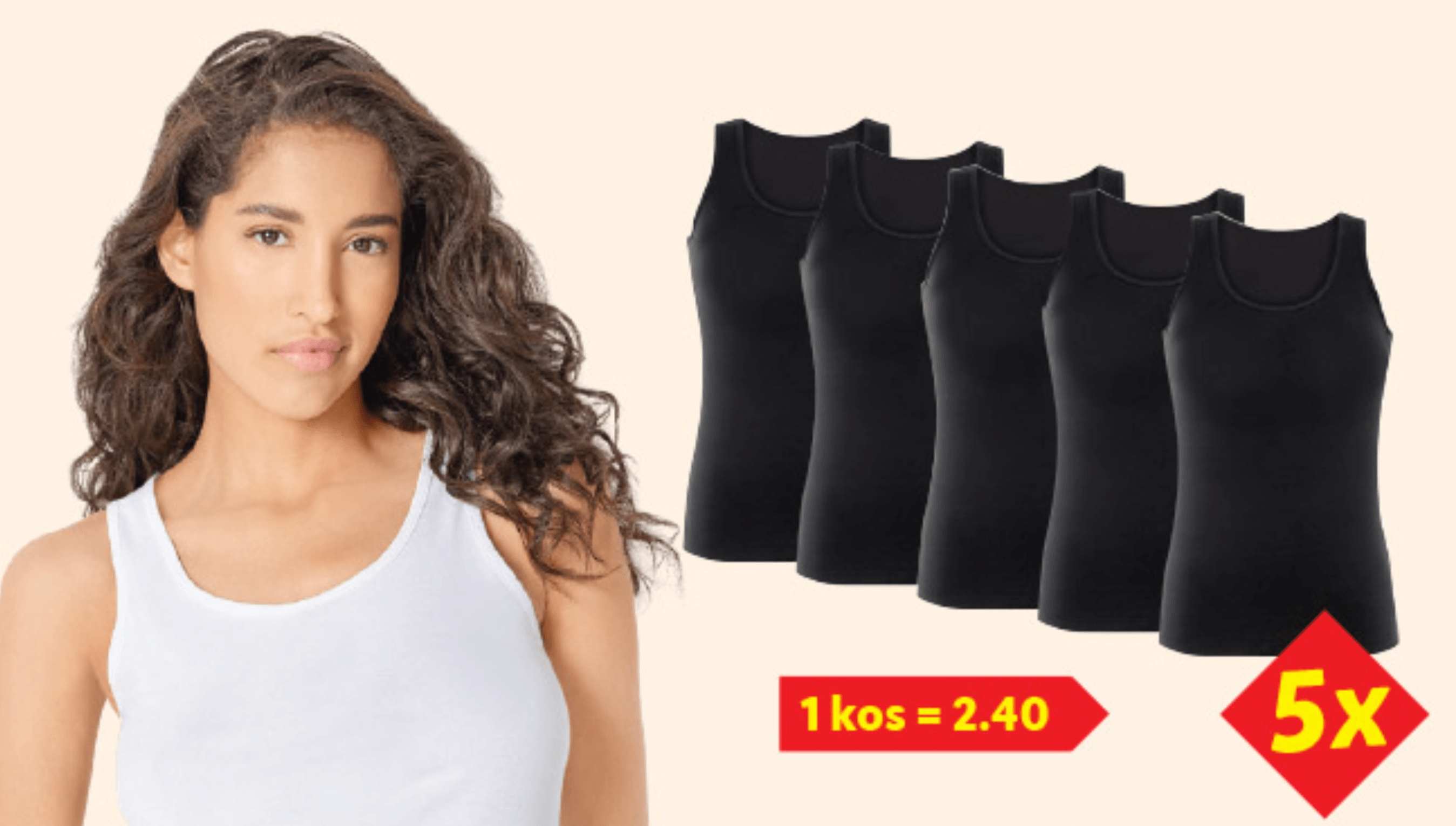 Esmara Ženska spodnja majica 5 kosov