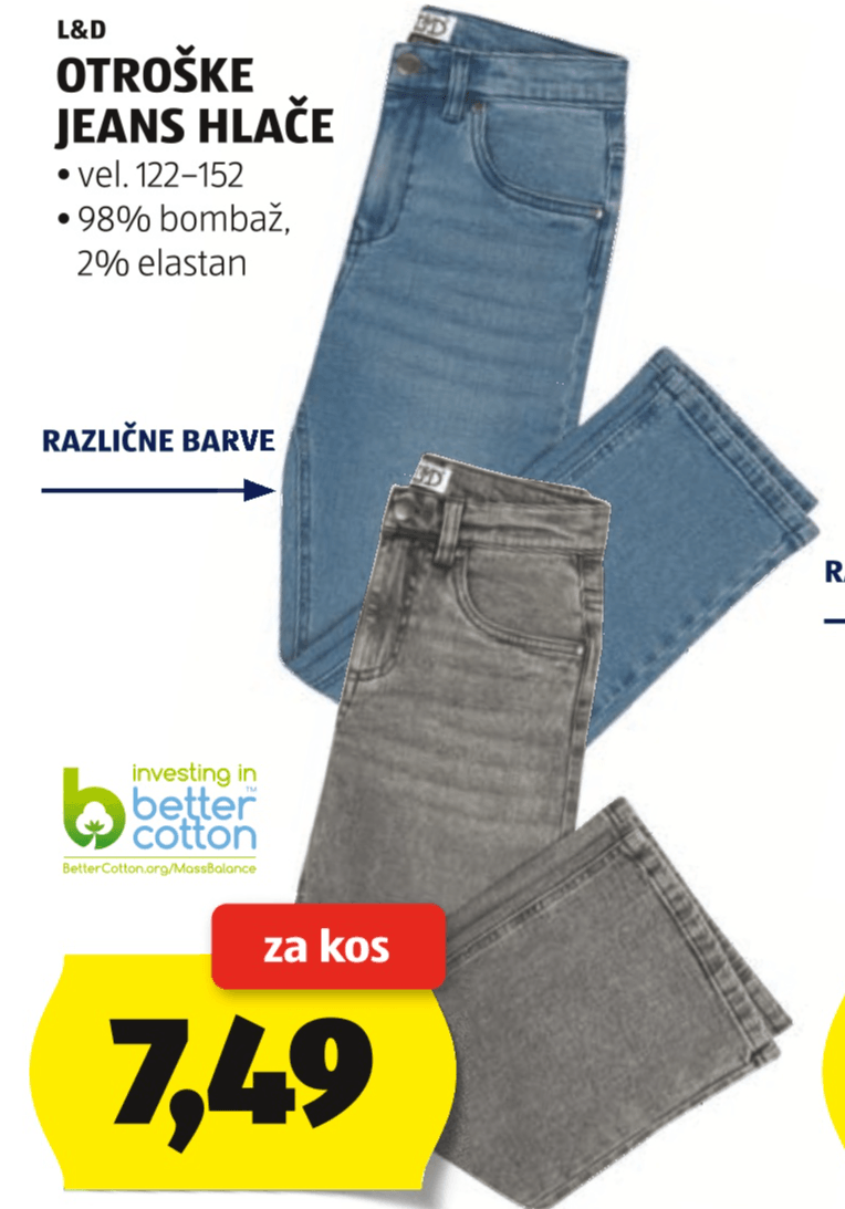 L&D Otroške jeans hlače - Akcija v trgovini Hofer