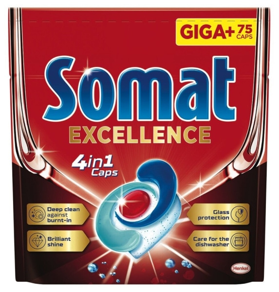 Somat tablete Excellence (75/1, 5v1 65/1, 3v1 88/1) ali gel duo Excellence (2 x 988 ml)