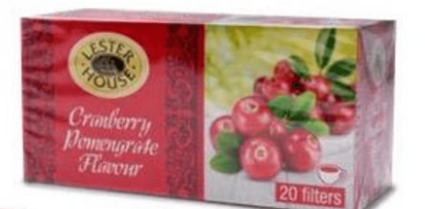 Lester House Aromatiziran čaj z granatnim jabolkom in brusnicami 46 g