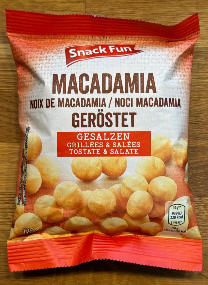 Snack Fun Jedrca makadamije 125 g