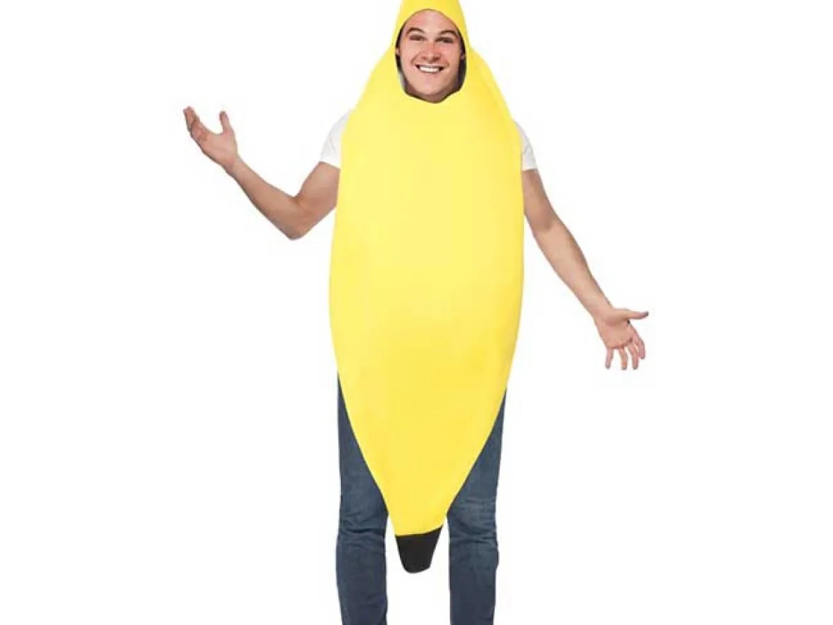 Kostum banane za odrasle - Akcija v trgovini Tedi