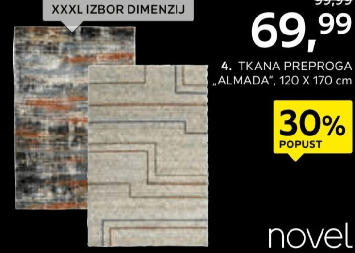 Tkana preproga Almada 120 X 170 cm