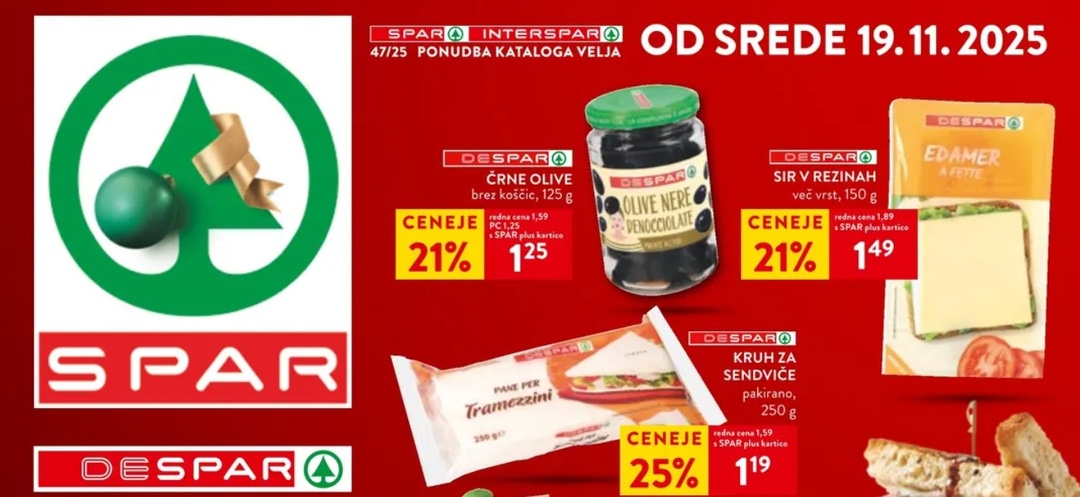 Spar katalog Akcijska ponudba od 19.11. do 25.11.2025