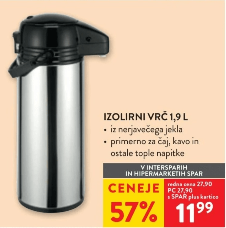 Izolirni vrč 1,9 L