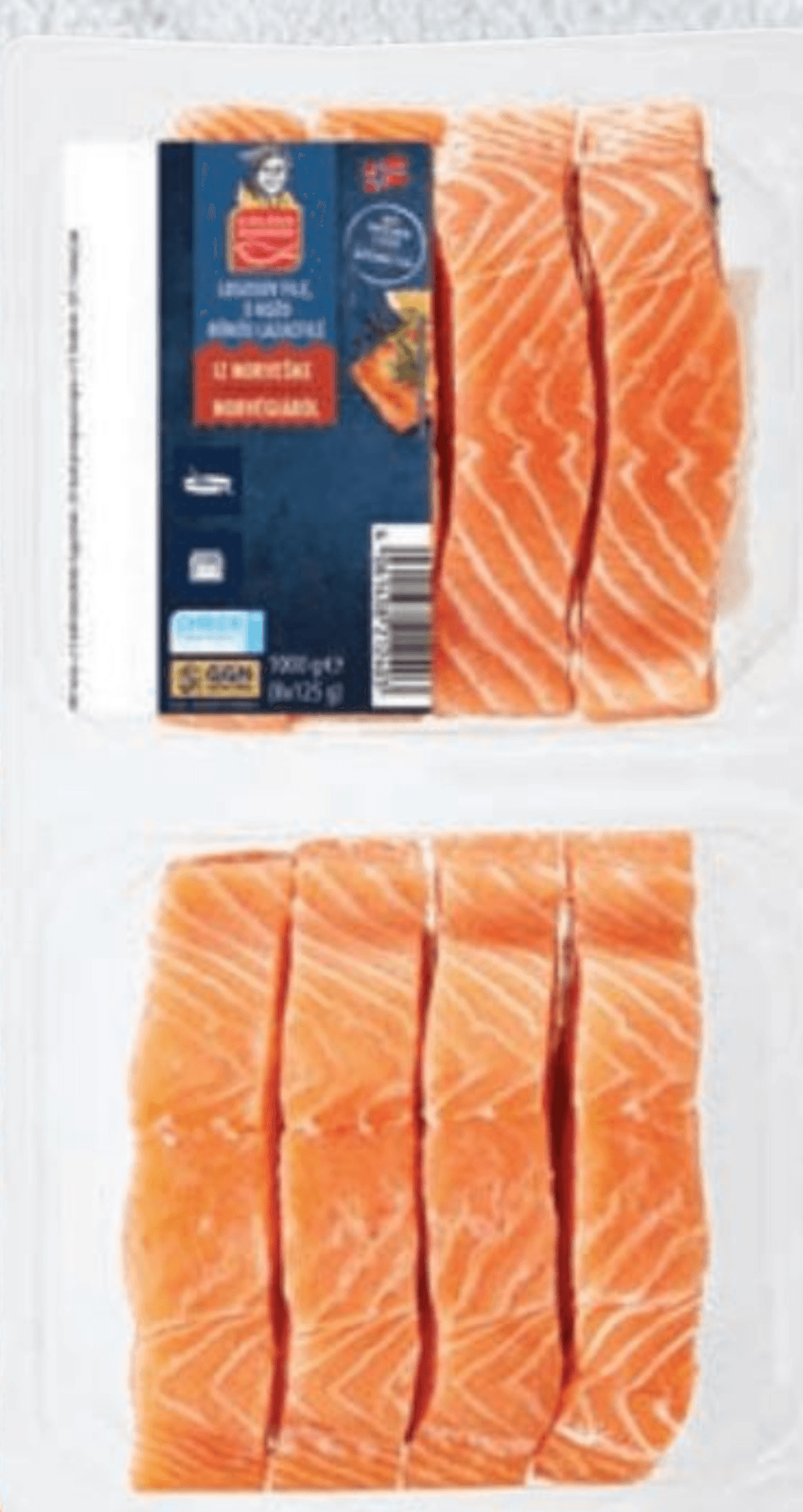 Golden Seafood Sveži losos 8 x 125 g