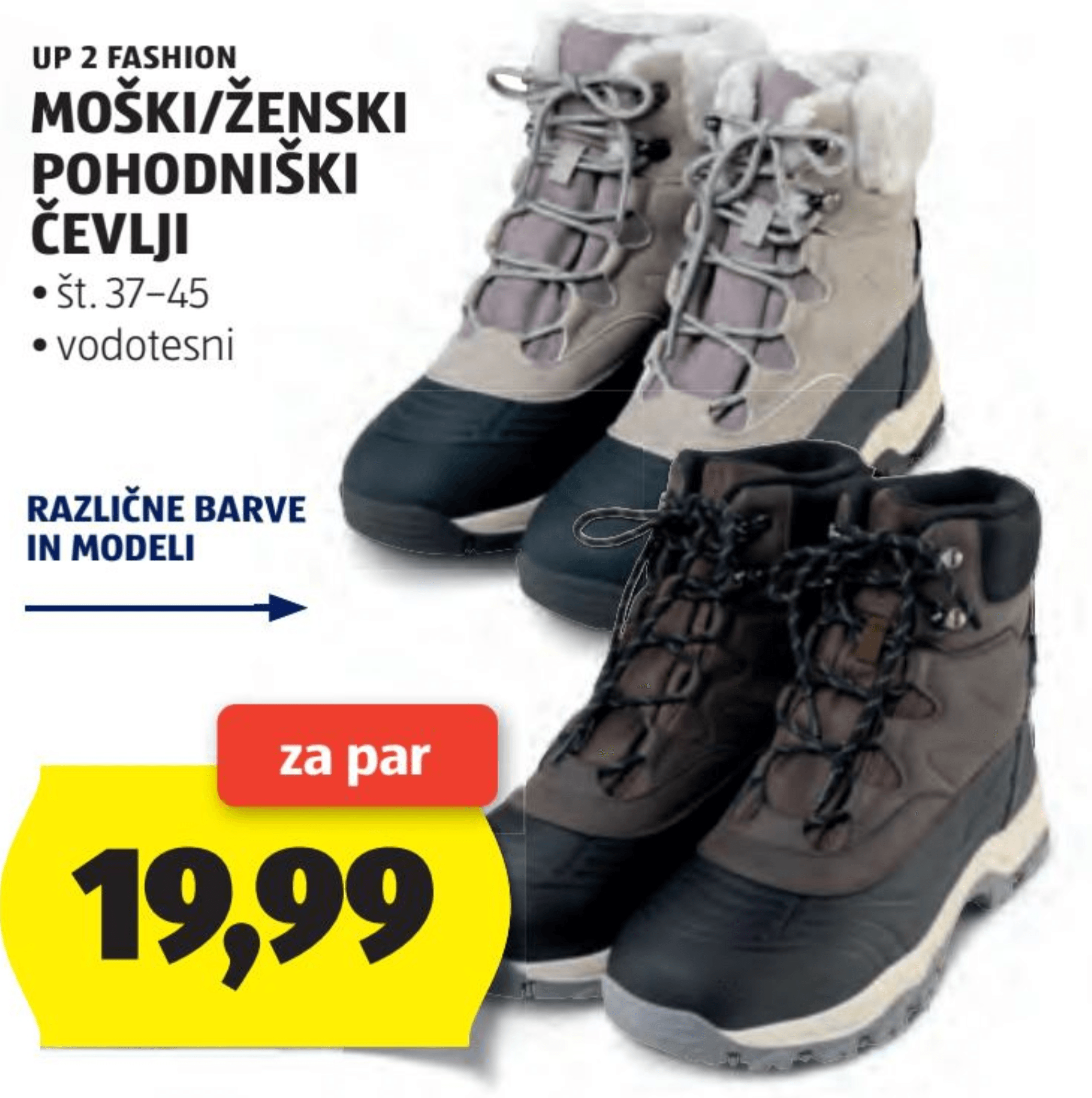 Moški/ženski pohodniški čevlji