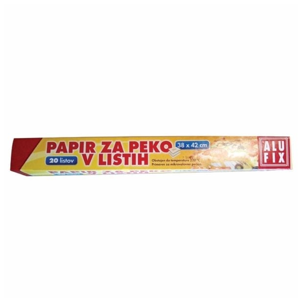 Alu Fix Papir za peko v listih 38/42 cm