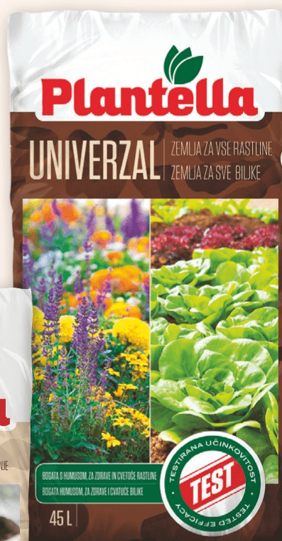 Plantella Univerzalna zemlja 45 l - Akcija v trgovini Spar