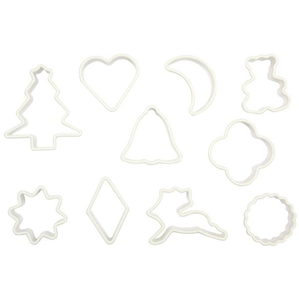 10 delni set modelčkov za piškote