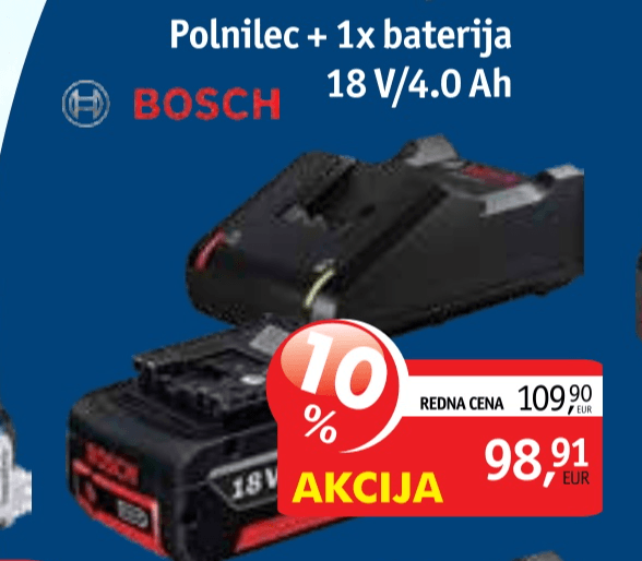 Polnilec + 1x baterija