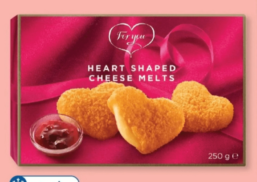 FOR YOU Panirani sir v obliki srčkov 250 g - Akcija v trgovini Lidl
