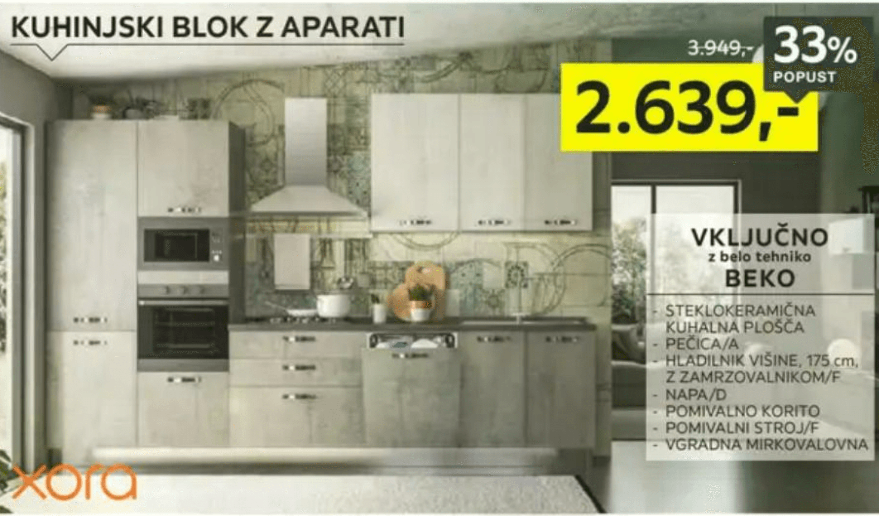 Xora Kuhinjski blok z aparati