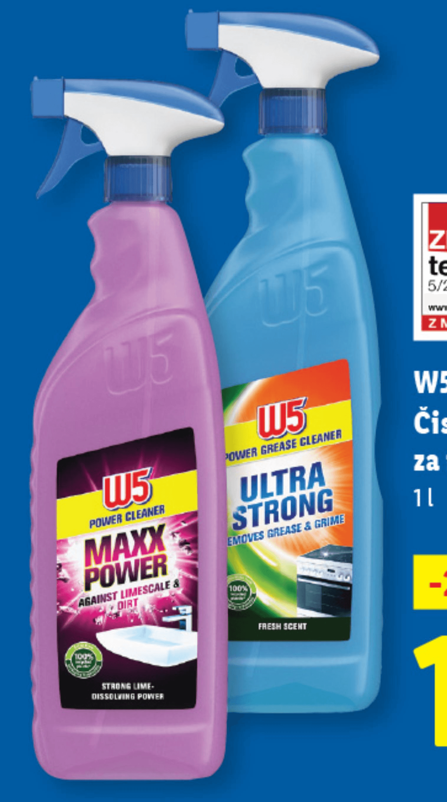 W5 Čistilo za kopalnico 1 l