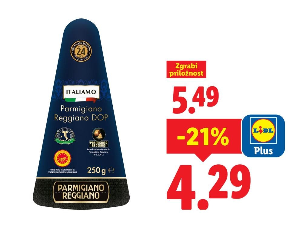 ITALIAMO Italijanski sir „Parmigiano Reggiano“ 250 g