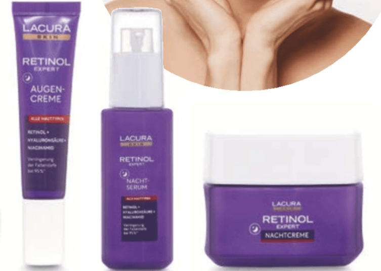 LACURA Nega za obraz z retinolom