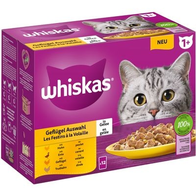 WHISKAS Mokra hrana za mačke 24 x 85 g