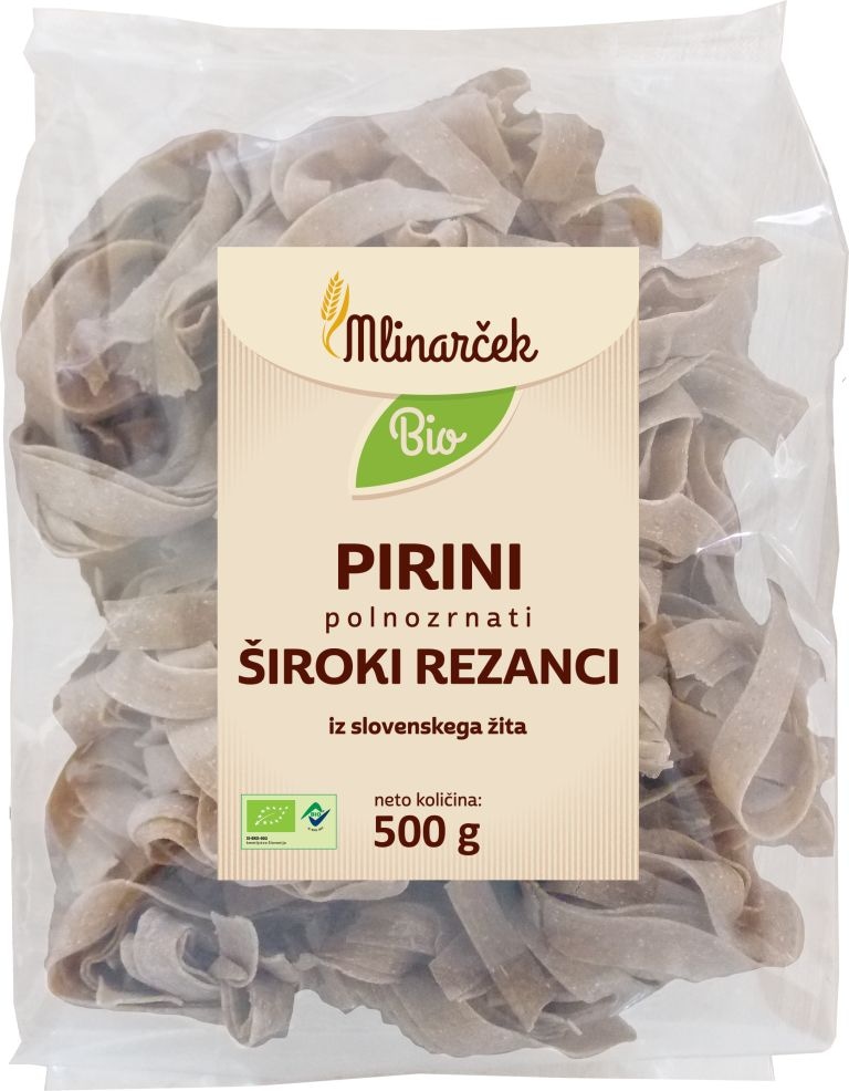 Pirini polnozrnati rezanci 500 g