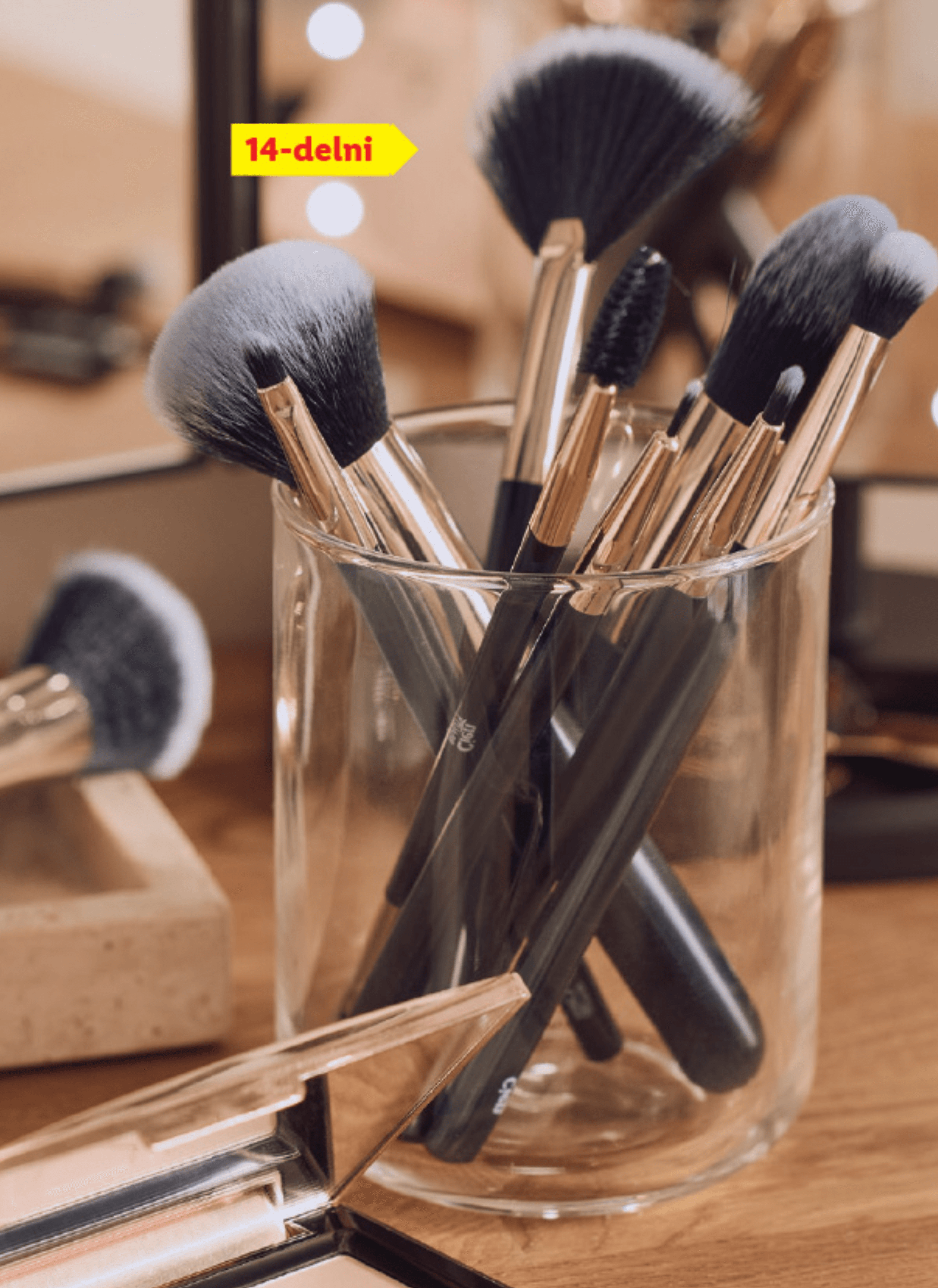 Cien BEAUTY Komplet kozmetičnih čopičev 14-delni