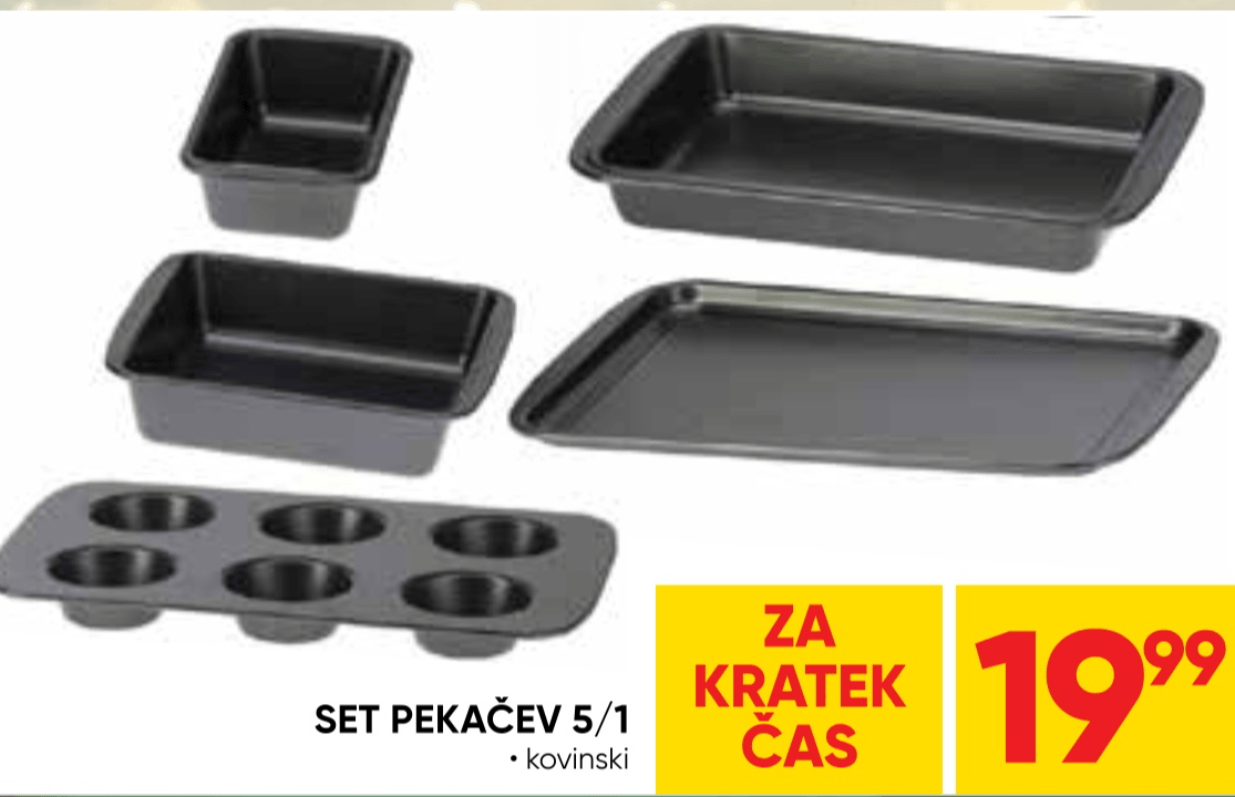 Set pekačev 5/1 5 kom