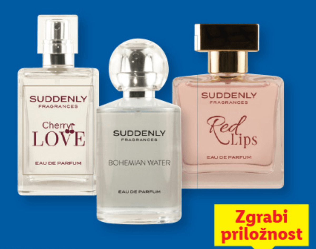 Parfumska vodica za ženske 50 ml Suddenly - Akcija v trgovini Lidl