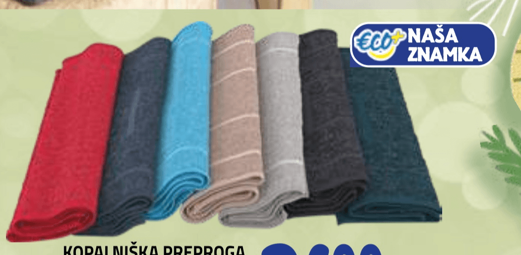 Brisača Bio Bombaž 50 x 100 cm