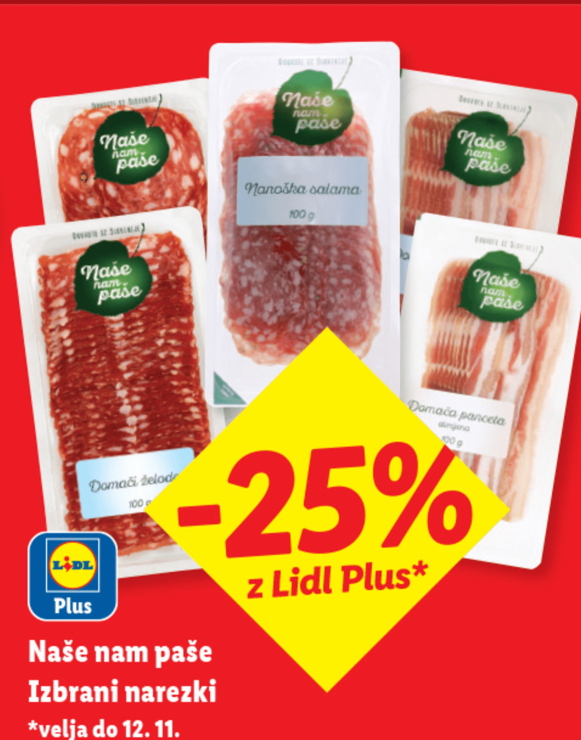 Naše nam paše Izbrani narezki 100 g