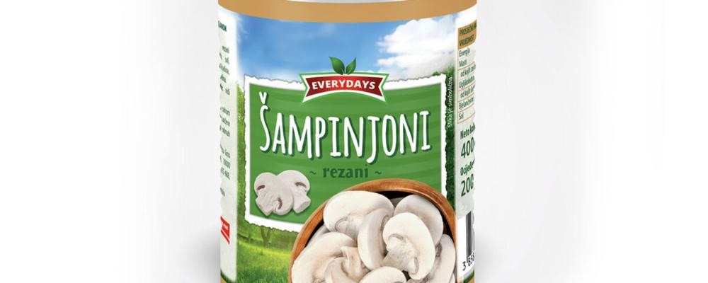 Rezani šampinjoni 400 g