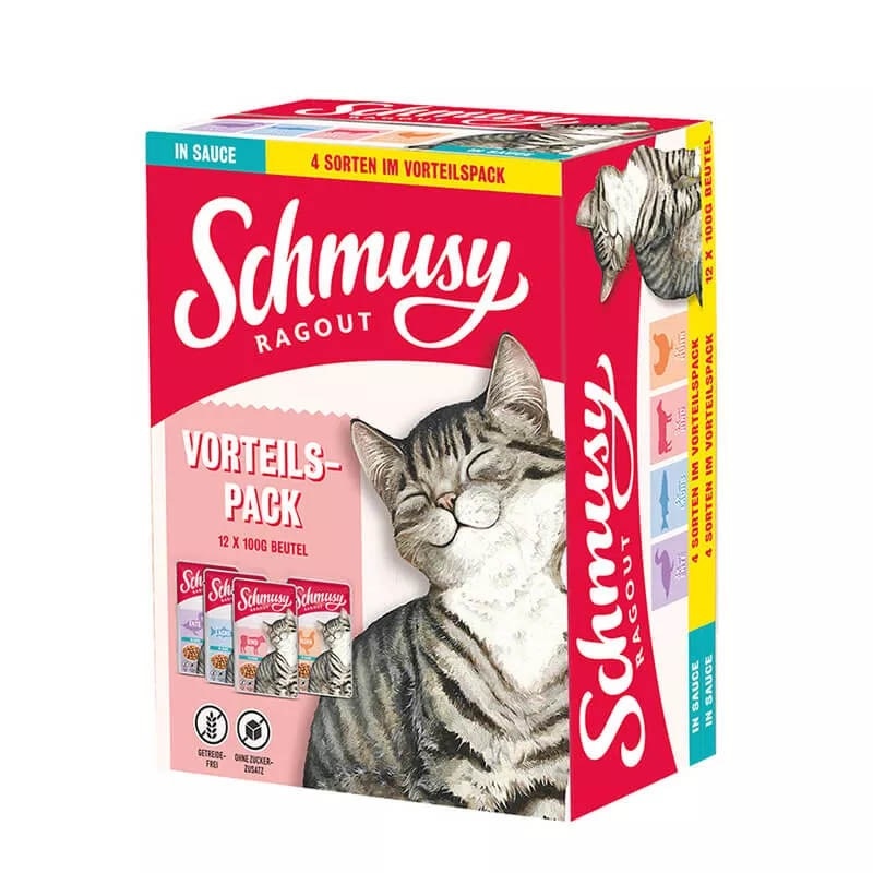 Pakiranje mokre hrane Schmusy Ragout 12x100g Schmusy