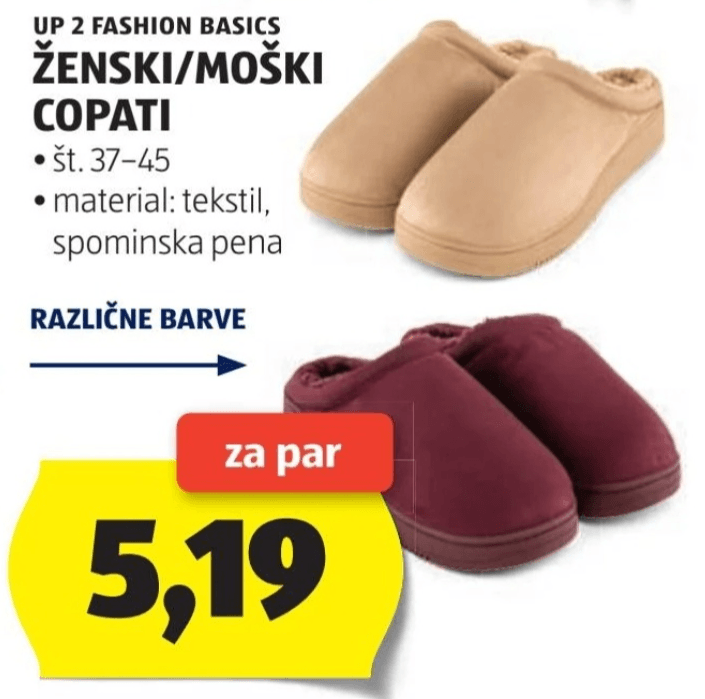 Ženski/Moški copati