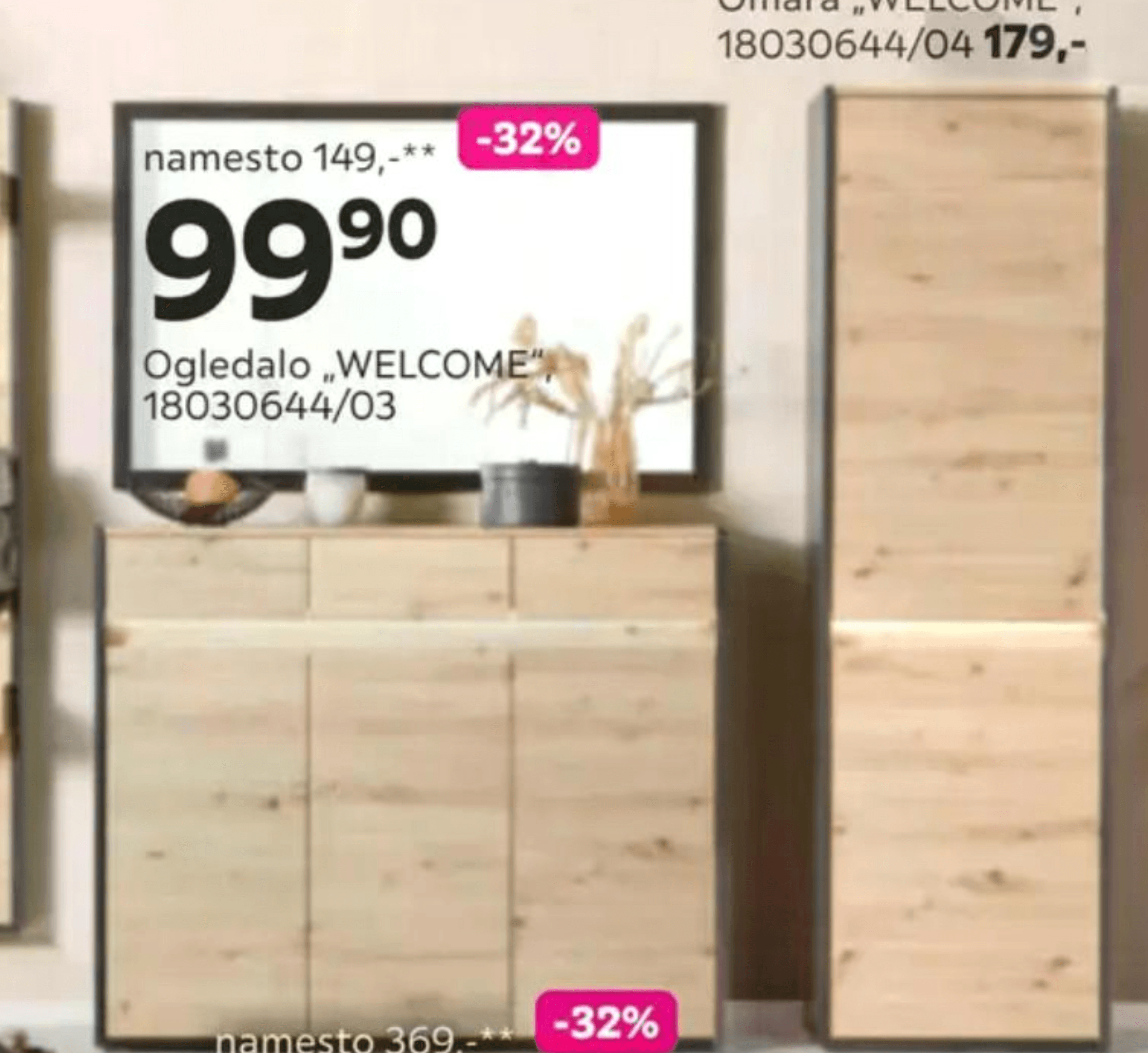 Ogledalo „WELCOME"