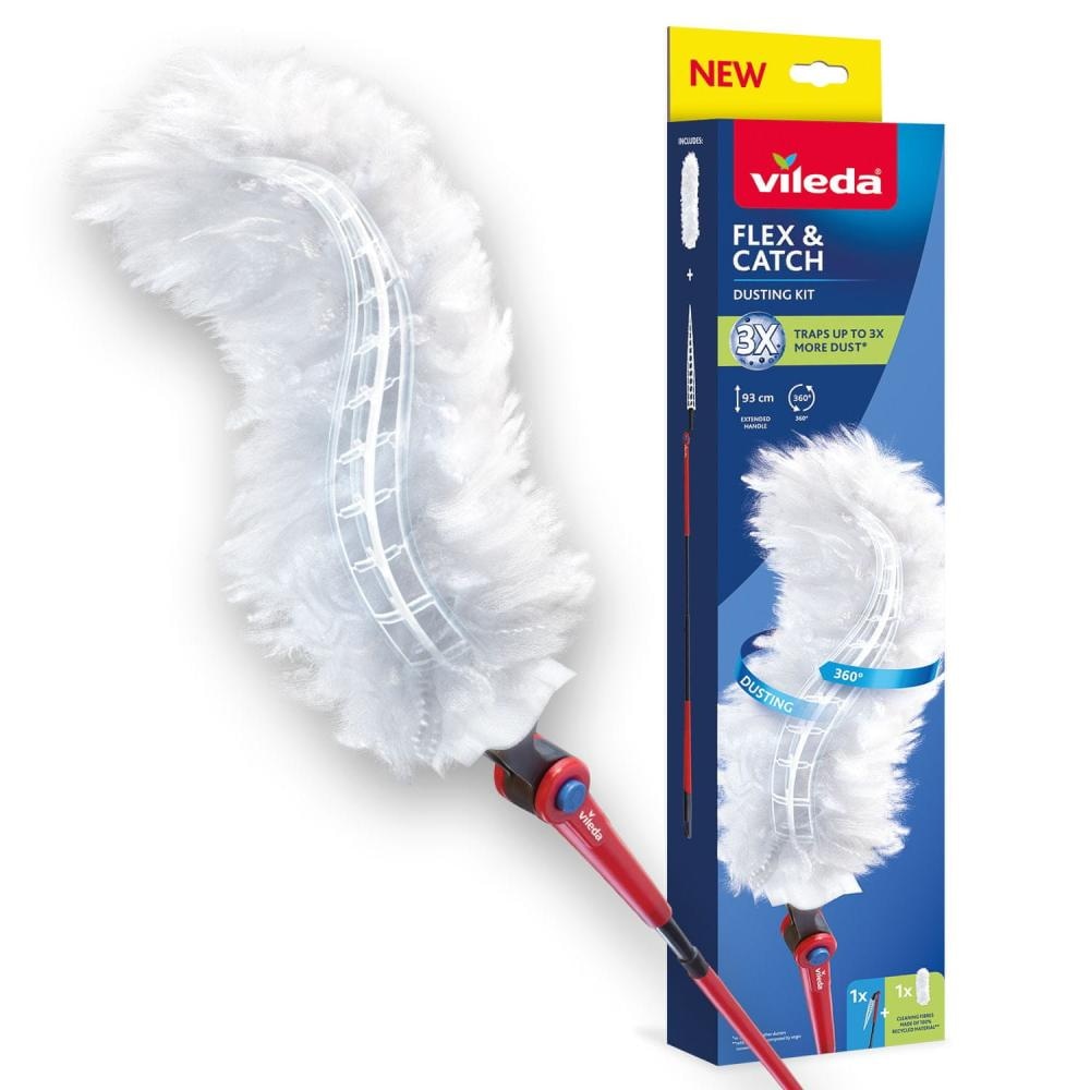 Vileda brisalec prahu s teleskopskim držalom Flex&Catch