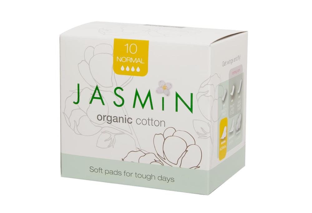 JASMIN Organic Cotton Normal higienski vložki 10 kosov