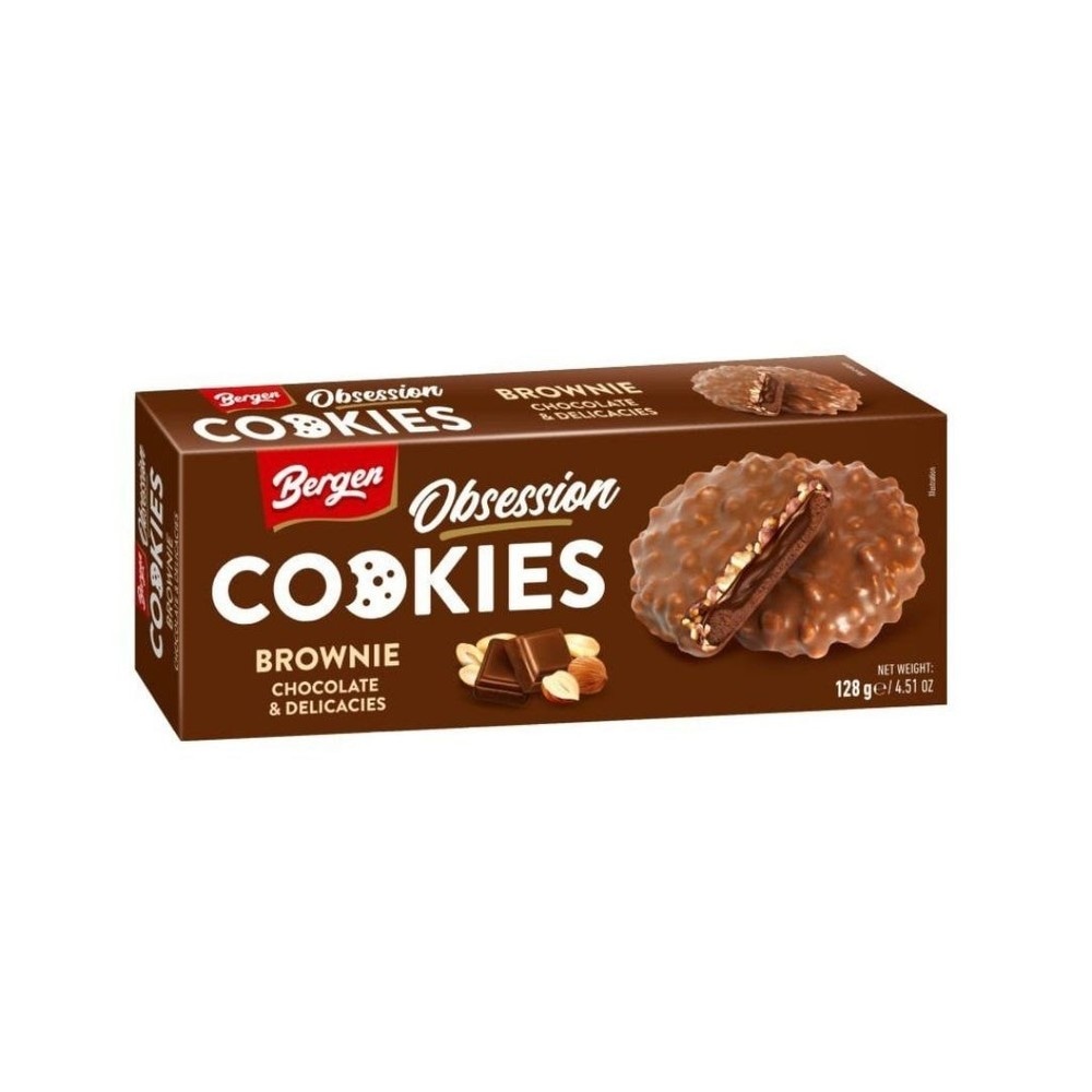 Bergen Obsession piškoti brownie 128 g