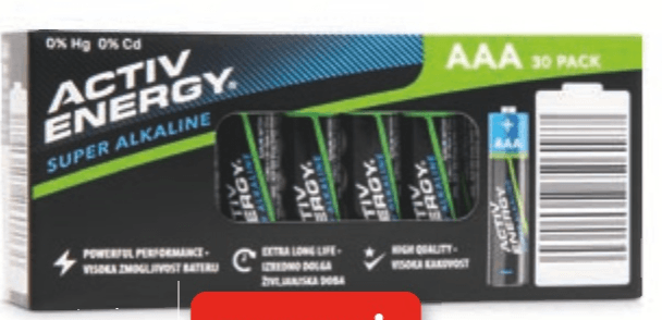 ACTIV ENERGY Baterije 30 kosov