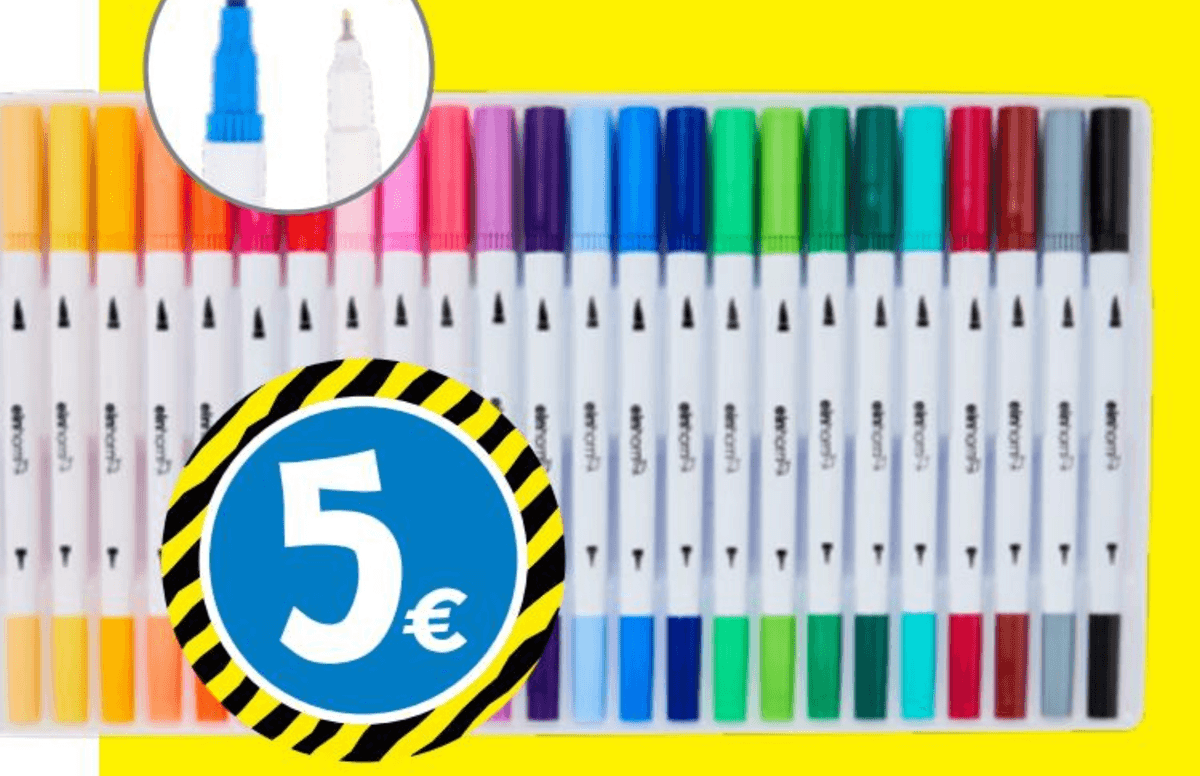 Umetniški označevalci 24 kosov - Akcija v trgovini Tedi