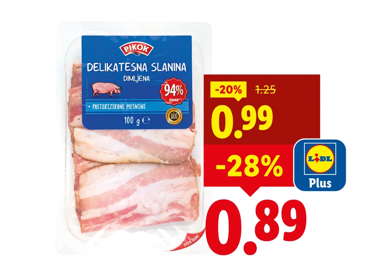 Pikok Delikatesna slanina 100 g