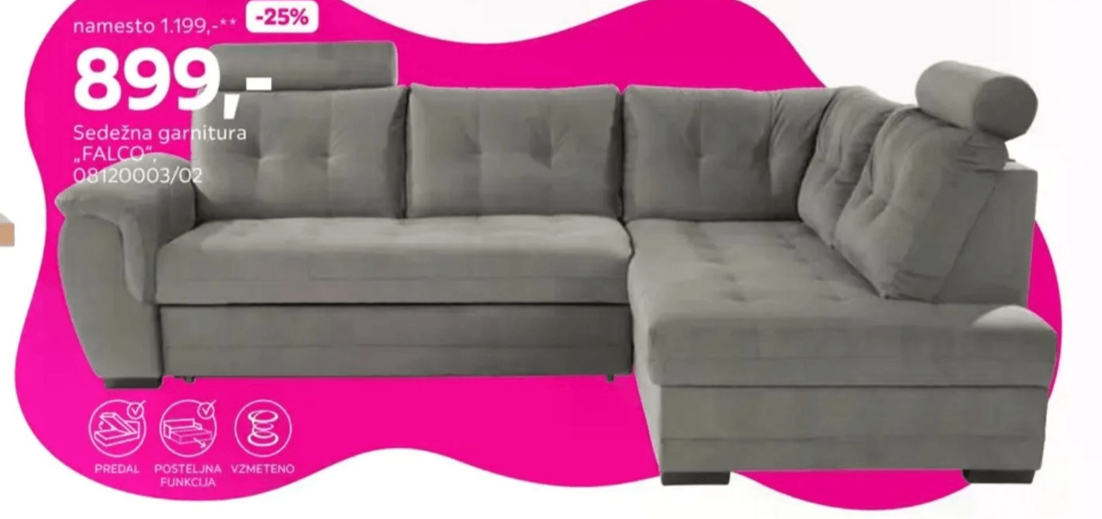 Sedežna garnitura "FALCO"