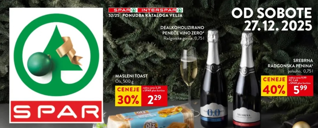 Spar katalog Akcijska ponudba od 27.12. do 06.01.2026
