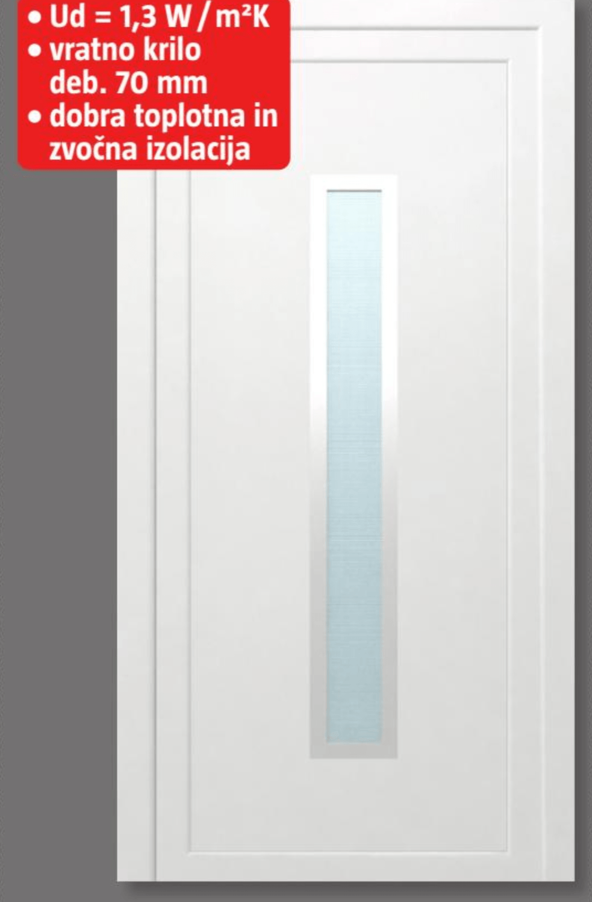 PVC vhodna vrata 'Berlin KF03' - Akcija v trgovini Bauhaus