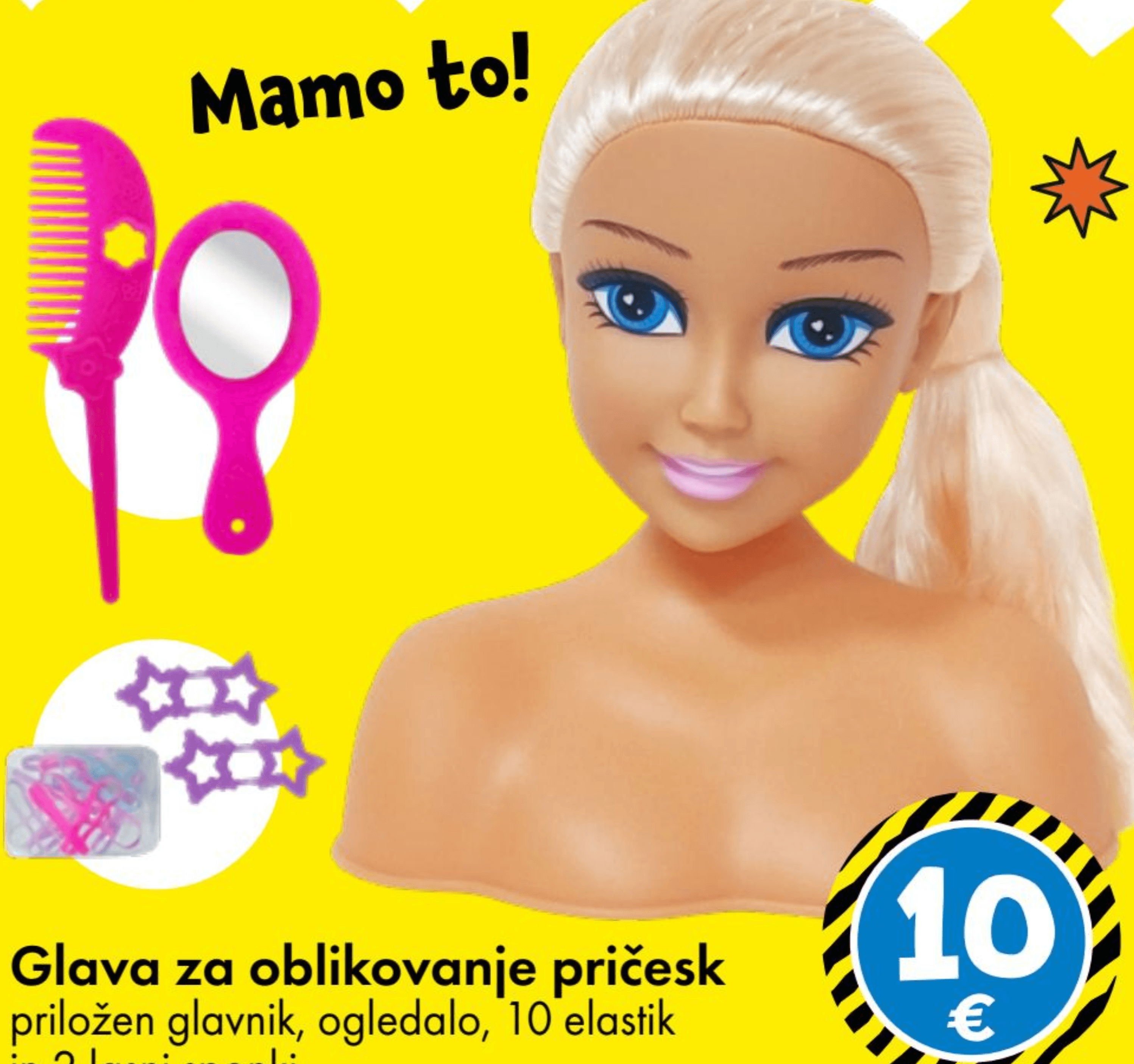 Glava za oblikovanje pričesk