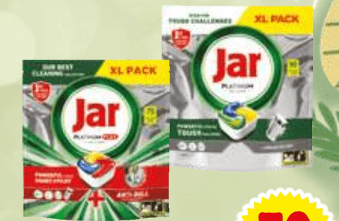 Jar Tablete za strojno pomivanje posode 90 kosov ali 75 tablet