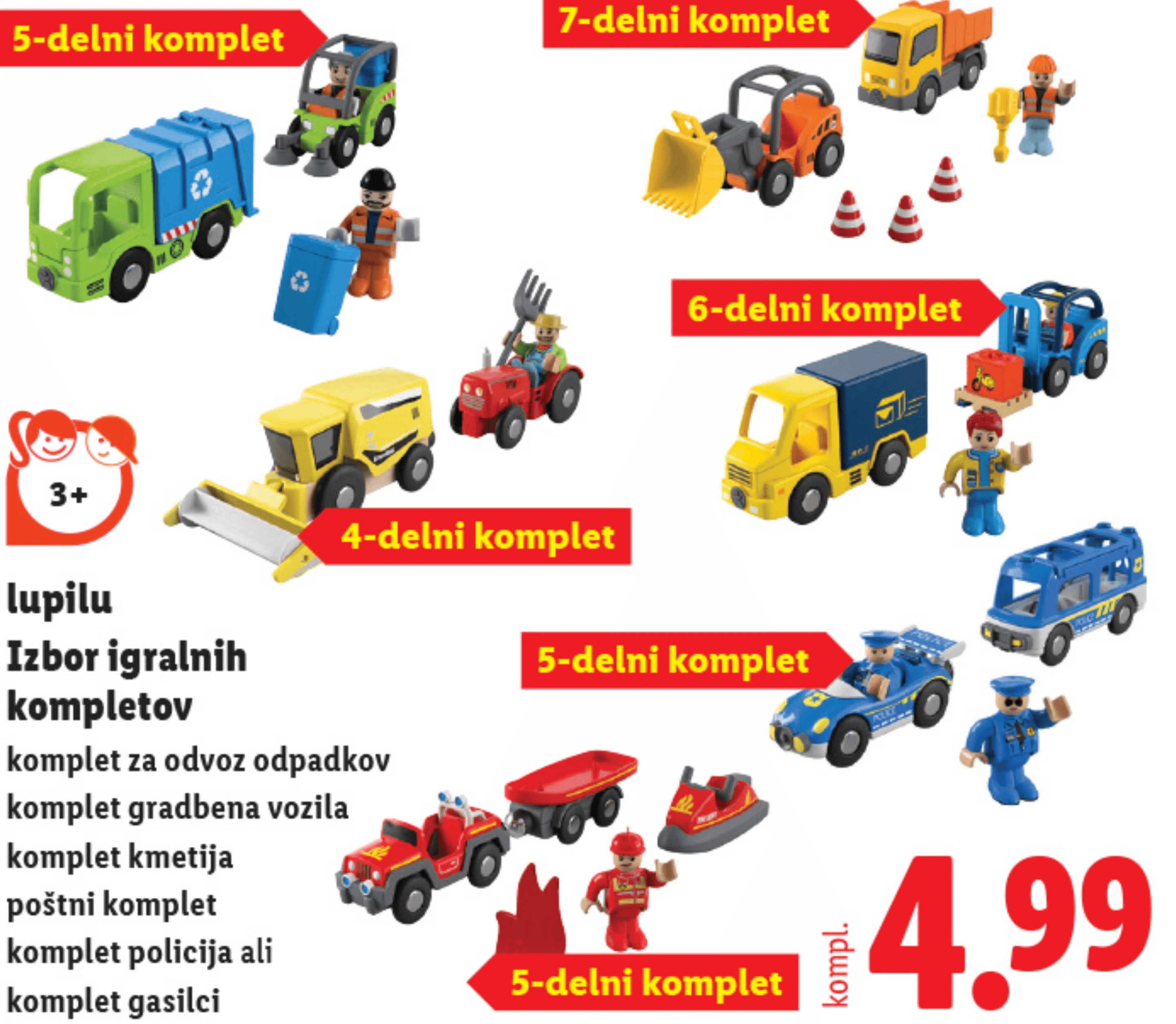 lupilu Izbor igralnih kompletov