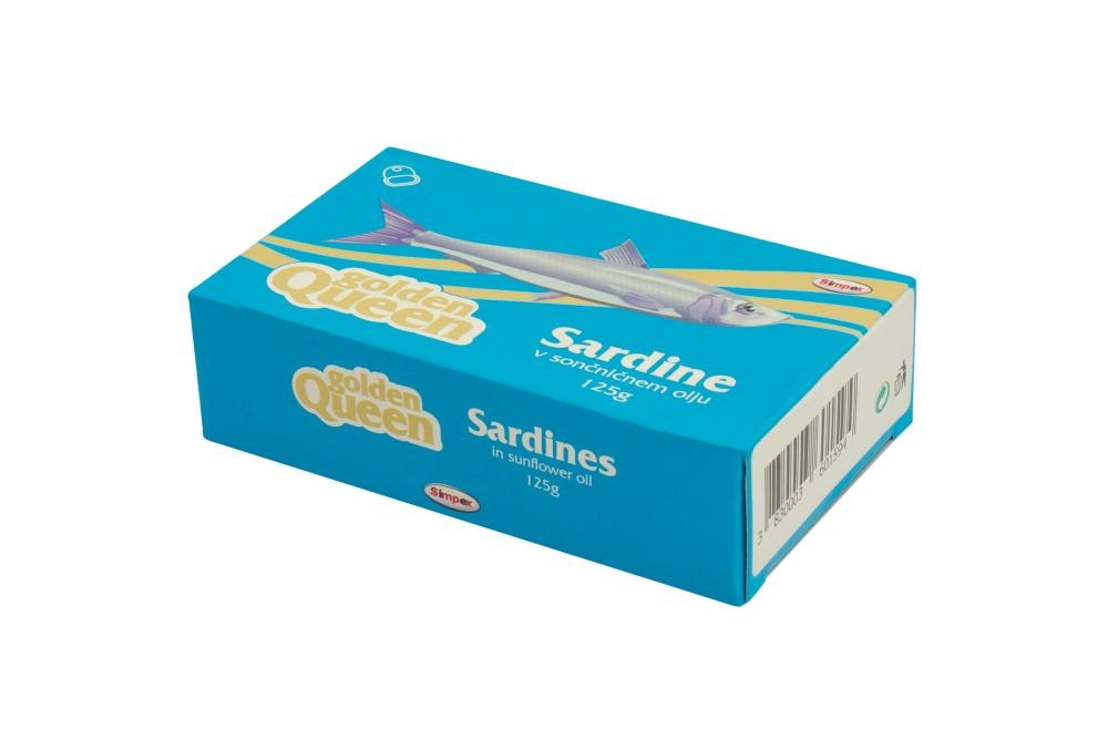 Golden Queen Sardele 125 g - Akcija v trgovini Jager