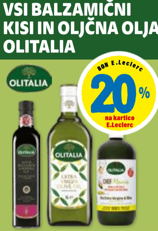 Balzamični kisi in oljčna olja Olitalia